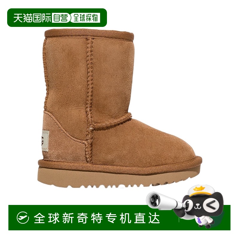 香港直邮UGG 女童童靴 1017703TCHE 棕色 圆头短靴