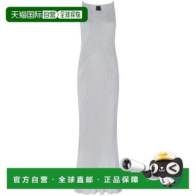 自营pinkoKnitted Long Dress - silver 美国奥莱直发