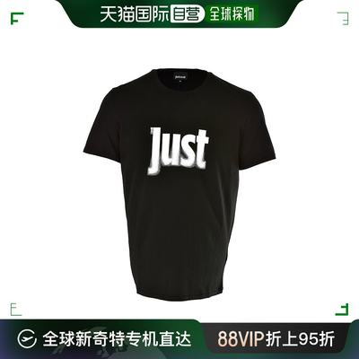 香港直邮Justcavalli 加斯特 卡维里 /男士休闲字母LOGO印花全棉T