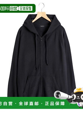 1h可退 日本直邮COMOLI 男女同款 全棉 羊毛针织半拉链套头衫 宽