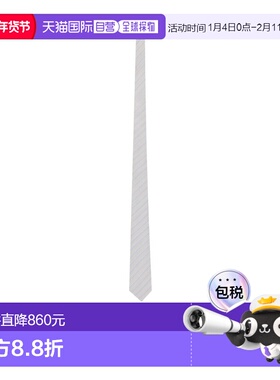 1h可退 香港直邮Saint Laurent 丝质条纹领带 8623423Y002