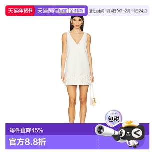 香港直邮Self-Portrait 女士 绉纱珠片迷你连衣裙 SS25256SC女装