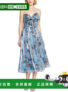 自营 Theia 佩斯利蝴蝶结垂坠连衣裙 - 多色 美国奥莱直发服饰