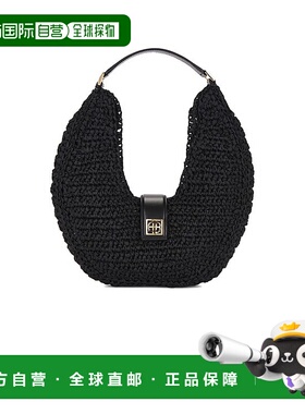 1h可退 香港直邮ANINE BING 女士 黑色 Lou Monogram 单肩包 A131