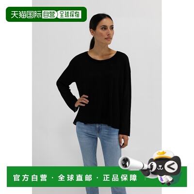 自营incashmereSilk/Cashmere Blend Drop Needle Stitch Pullove