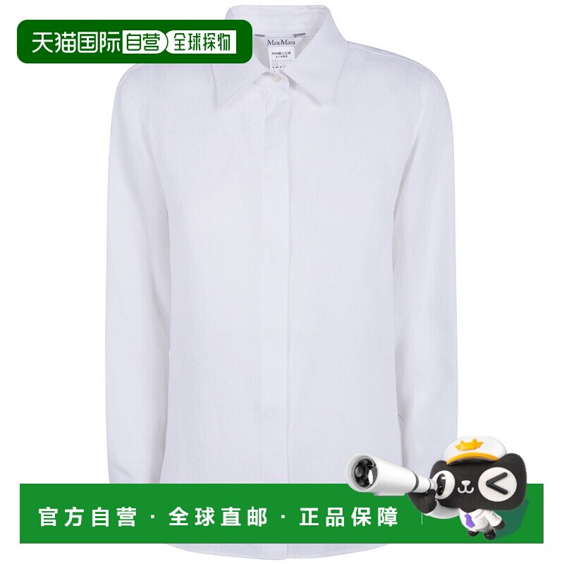 欧洲直邮MAX MARA 女士衬衫 SS2026 2611111012600001白色亚麻图片