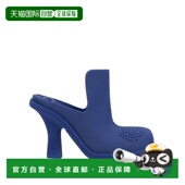 香港直邮潮奢 Mules Burberry 1h可退 巴宝莉 女士 木屐 blue蓝色
