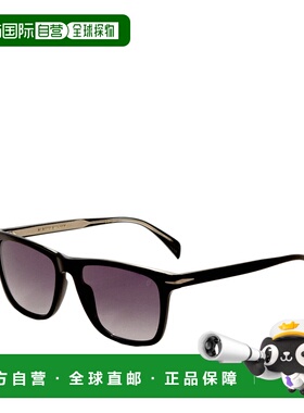 自营David Beckham Men's 55 mm Black Sunglasses - black 美国