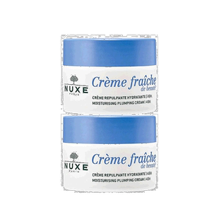 欧洲直邮Nuxe欧树植物奶舒缓面霜「鲜奶霜」50mlx2罐装情人正品