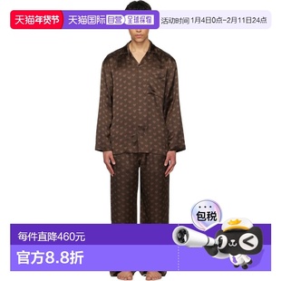 1h可退 香港直邮潮奢 SKIMS 男士 棕色 Sateen Sleep 睡衣套装 ST