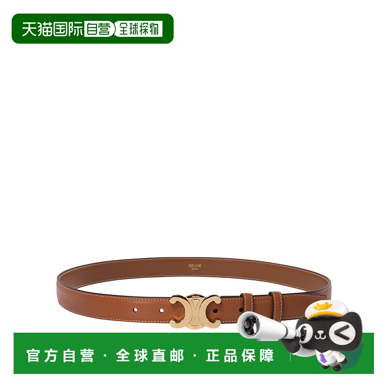 香港直邮CELINE 女士腰带 45AK93A7804LU CO 棕色