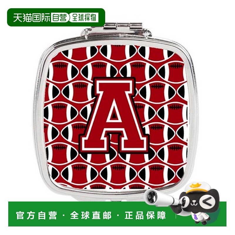 自营 Carolines Treasures CJ1073-ASCM 字母 A 足球红,正品