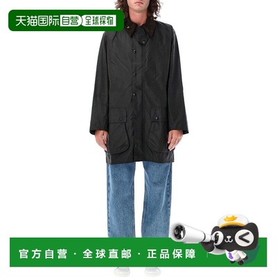 自营barbourNorthunmbria Mid-Length Jacket With Structured Si