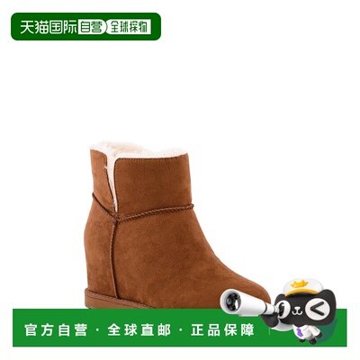 自营BC Footwear Undecided Boot女式棕色圆头楔形靴JOBB120-棕色