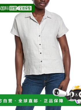 自营 James Perse亚麻衬衫-白色 美国奥莱直发