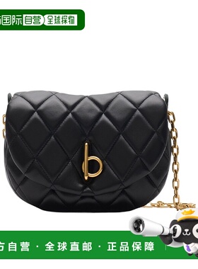 香港直邮BURBERRY 女士斜挎包 81046281 AW2024 黑色 Rocking Hor