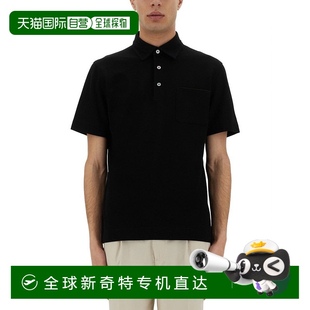 黑色 自营 皮球衫 zegna带纽扣格子 美国奥莱直发 经典