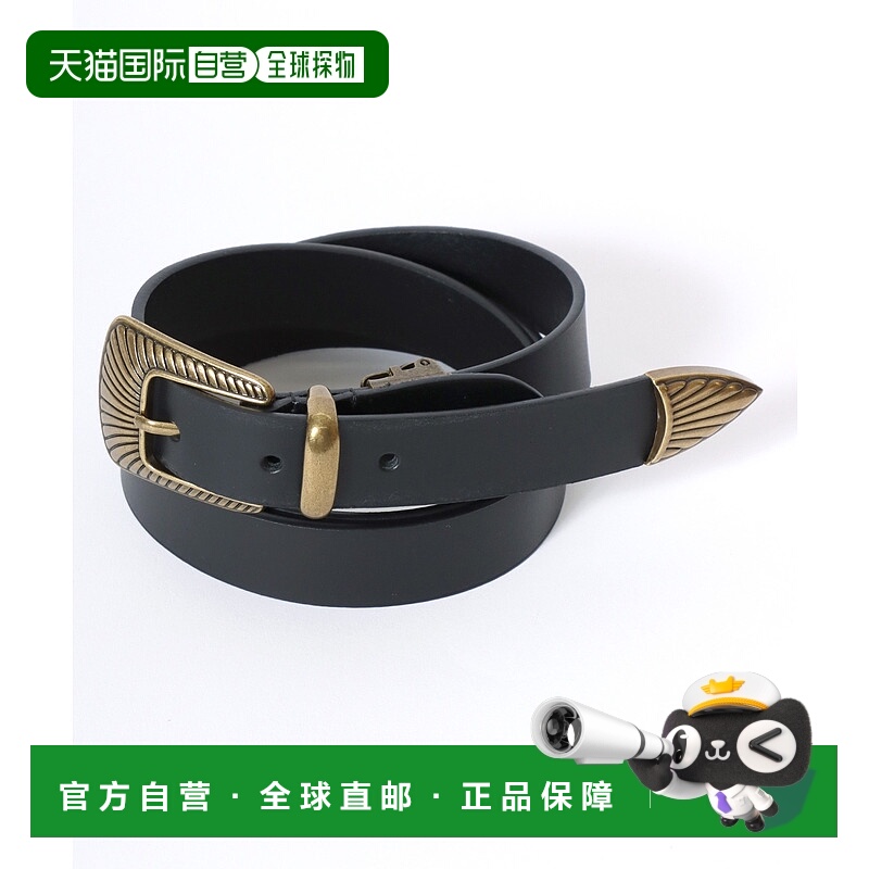 1h可退 日本直邮Lee男女同款牛革西部扣皮带 细款25mm复古质感 77