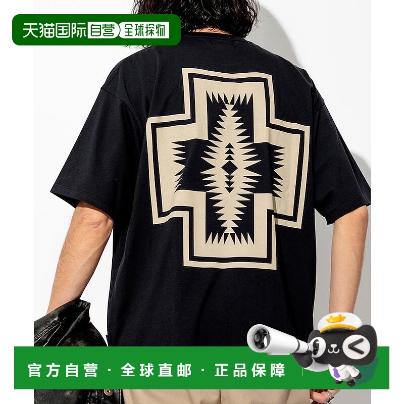 1h可退 日本直邮PENDLETON 男士别注背后图案圆领T恤 10262645000