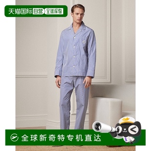 歐洲直郵RALPH Label字母棉質睡衣 Purple LAUREN拉夫勞倫