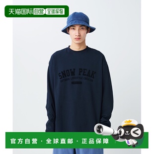 1h可退 日本直邮Snow Peak 男女同款 长袖棉质T恤 巴尔的摩学院风