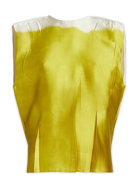 PRADA 女士T恤 P933L125CF0322 SS2023 黄色 TOP