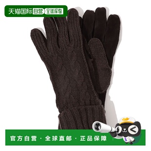 1h可退 日本直邮MAZZOLENI 男装 羊毛 羔羊皮拼接手套 6507540700