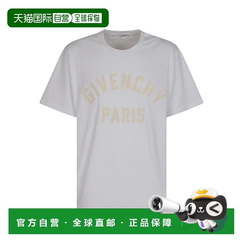 1h可退 香港直邮GIVENCHY 男士T恤 BM71NK3YRS100 AW2025 白色 GI