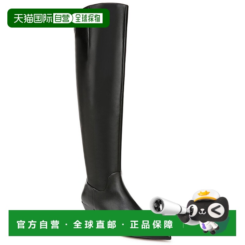 自营 Franco Sarto Gwyn宽小腿皮靴-黑色 美国奥莱直发
