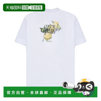 香港直邮GIVENCHY 男士T恤 BM71JA3YN6100 CO 白色