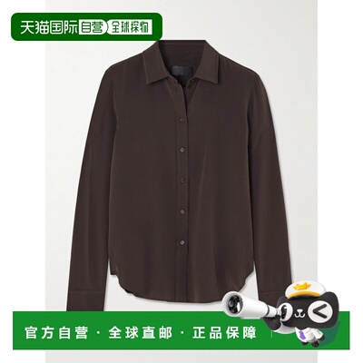 1h可退 香港直邮NILI LOTAN 女士 Gaia 真丝双绉衬衫 12035W325CO