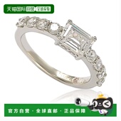 切割立方氧化锆新娘永恒戒指 自营 白 纯银 Assher Suzy Levian