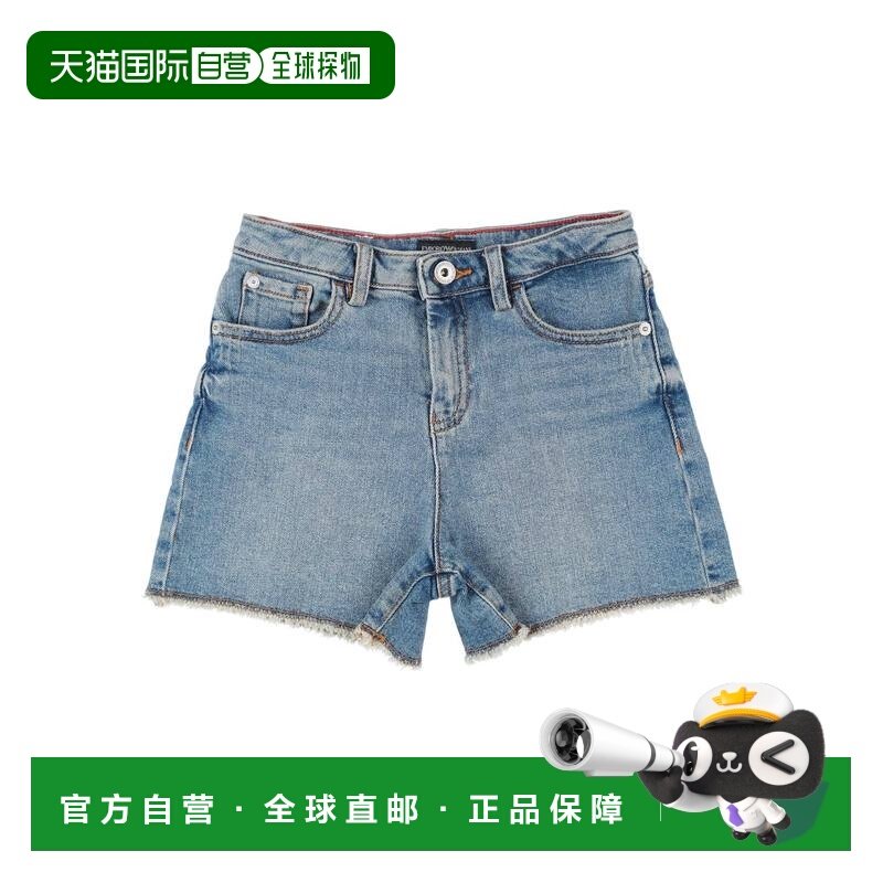 1h可退 香港直邮Emporio Armani 安普里奥 阿玛尼 女童 牛仔短裤,童装/婴儿装/亲子装,裤子,淘宝优惠券,粉丝福利购,淘宝优惠卷