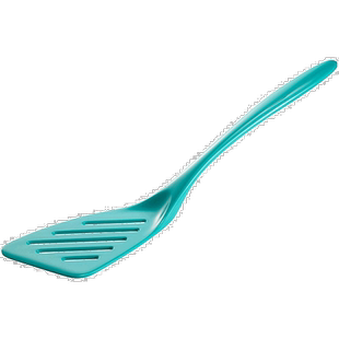 自营 Gourmac 12 英寸三聚氰胺开槽特纳抹刀 - 绿松石色 美国奥莱