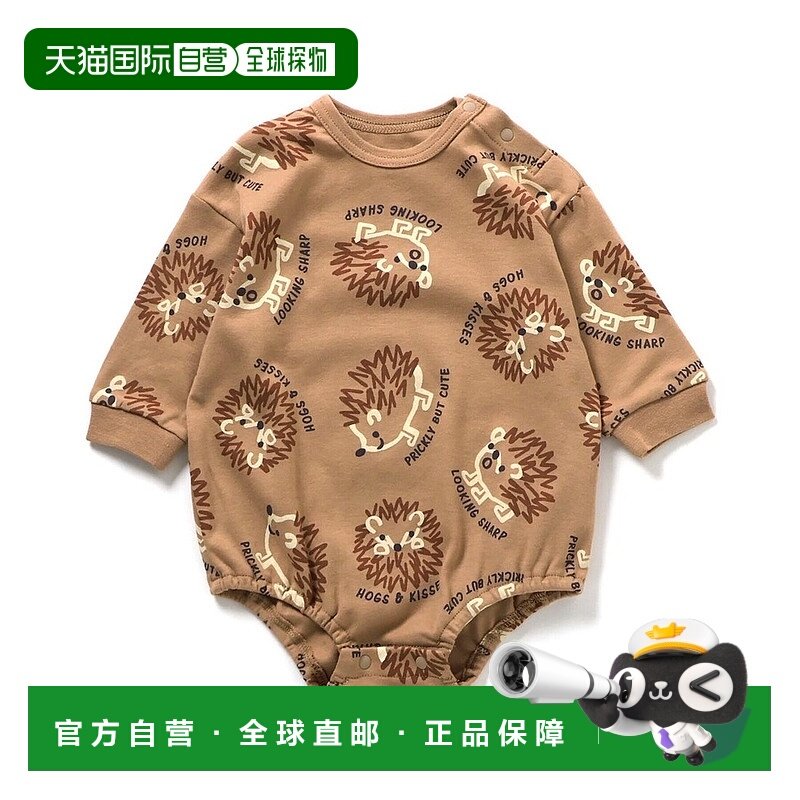 日本直邮BREEZE Bpop 动物印花身体乳液 [BR8934DC043423]连体衣