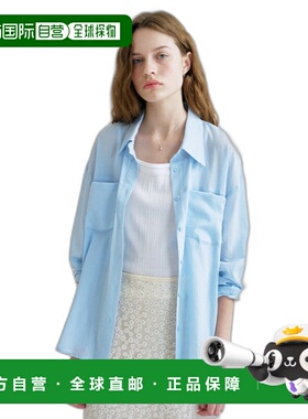 韩国直邮ANEDIT 女士女衬衫AN24MT1002SK S See Through Pocket Shi