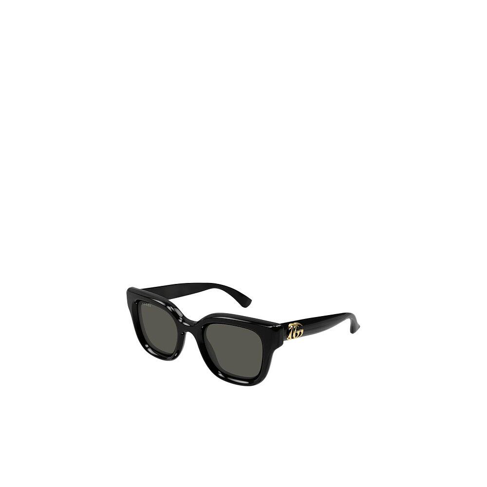 GUCCI 女士太阳镜 GG1828S001 SS2025 黑色 几何框架太阳镜