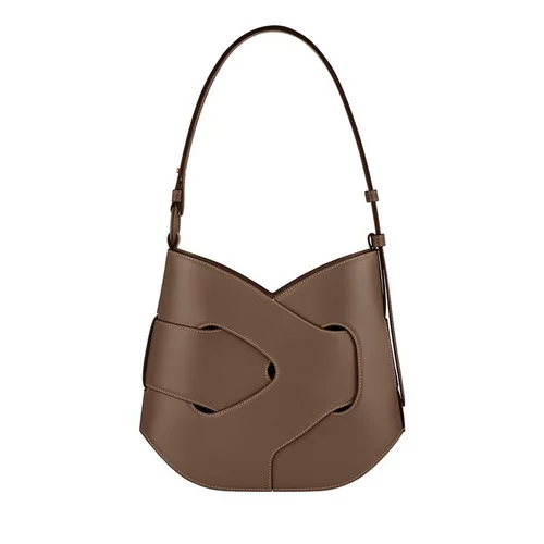 Женская сумка через плечо из телячьей кожи каштанового цвета, европейская прямая рассылка POLENE Nodde Hobo, сумка через плечо