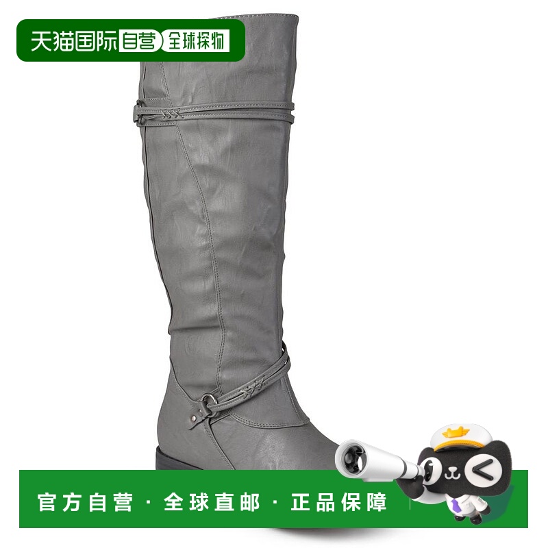 1h可退 【美国直邮】Journee Collection 女士宽小腿哈雷靴 时装
