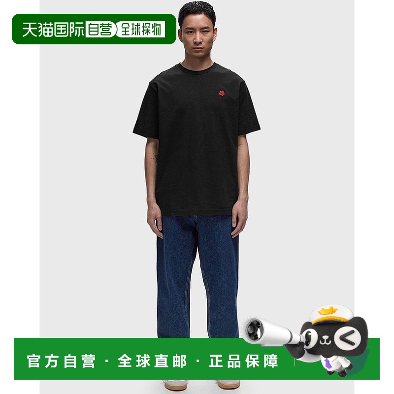 1h可退 香港直邮KENZO 男士T恤 FE65TS4744SG99J CO 黑色短袖凯卓