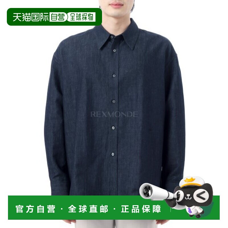 韩国直邮STUDIO NICHOLSON OLI SNM 牛仔衬衫靛蓝 (1343) 长袖衬图片