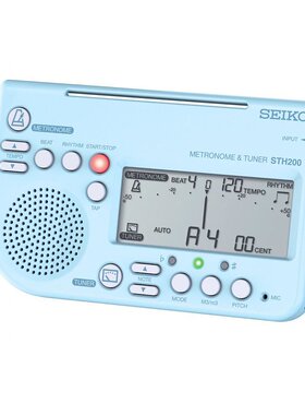 日本直邮SEIKO节拍器调音器大音量 可安装乐谱 蓝色STH200L