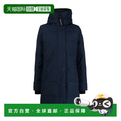 1h可退 香港直邮奢淘 Canada Goose 徽标长袖羽绒服 女 3802W