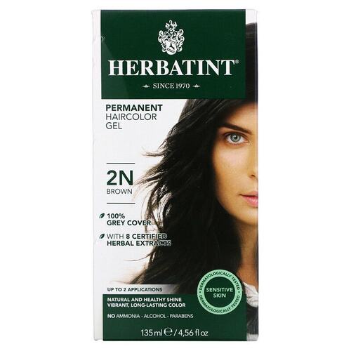 美国直邮Herbatint荷碧汀染发剂遮白发多色植物无刺激温和135ml