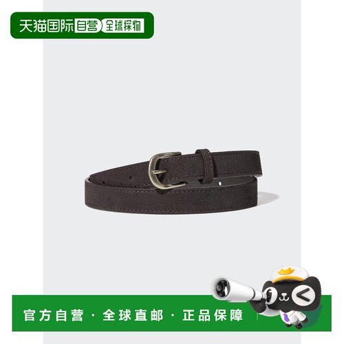 日潮跑腿UNIQLO优衣库 绒面长腰带 487800