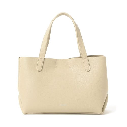 日本直邮YAHKI 女士 全粒面床革2WAY托特包 半拉链 大容量通勤手