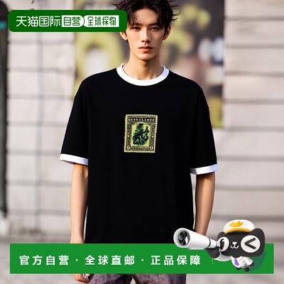 1h可退 日本直邮XLARGE 男女同款印花拼色短袖T恤 101252011020