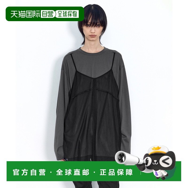 韩国直邮INSILENCE女款设计师新款秋冬高级简约时尚T恤IW2D4TO03C