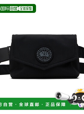 1h可退 香港直邮潮奢 Canada Goose 加拿大鹅 女士 黑色迷你 Wais