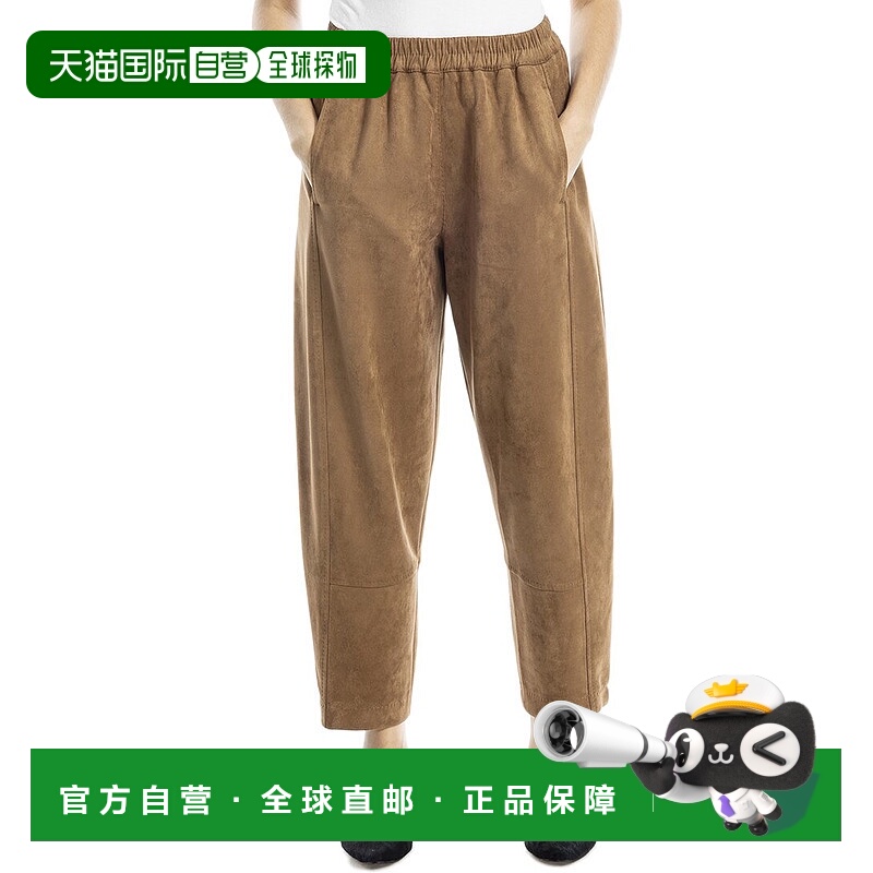 自营Max Studio Barrel Leg Pant - brown 美国奥莱直发